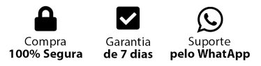 Compre e use por 7 dias, se nesse período você não gostar basta solicitar reembolso.